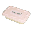 1350ml Bagasse Container with Lid - 300 sets
