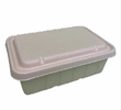 3000ml Bagasse Container with Lid - 200 sets